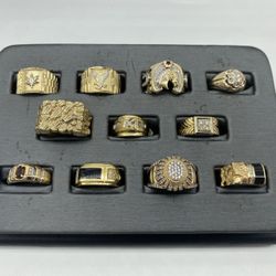 CHRISTMAS GIFTS!! 10KT-14KT Yellow Gold Men’s Fashion Rings (Prices Vary)