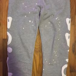 Grey Beluga Sp5der Pants 