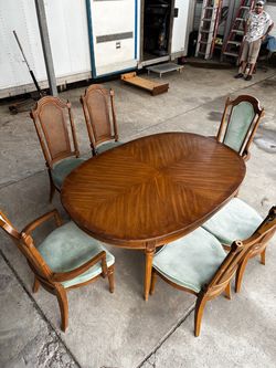 Vintage wood dining table