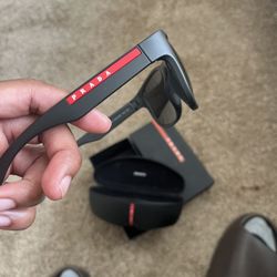 Authentic Black Prada Sunglasses 