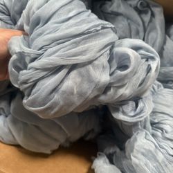 Dusty Blue Cheesecloth