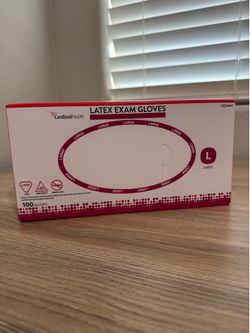Latex Gloves Large 100 Qty! Brand New Sealed $6 Firm Price