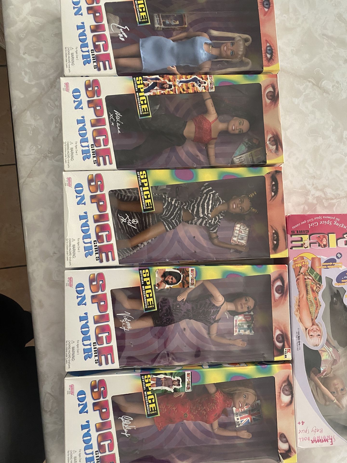 Spice Girl Dolls & Backpack