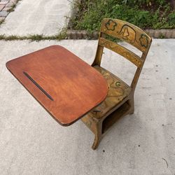 Vintage Metal Child Child’s School Desk