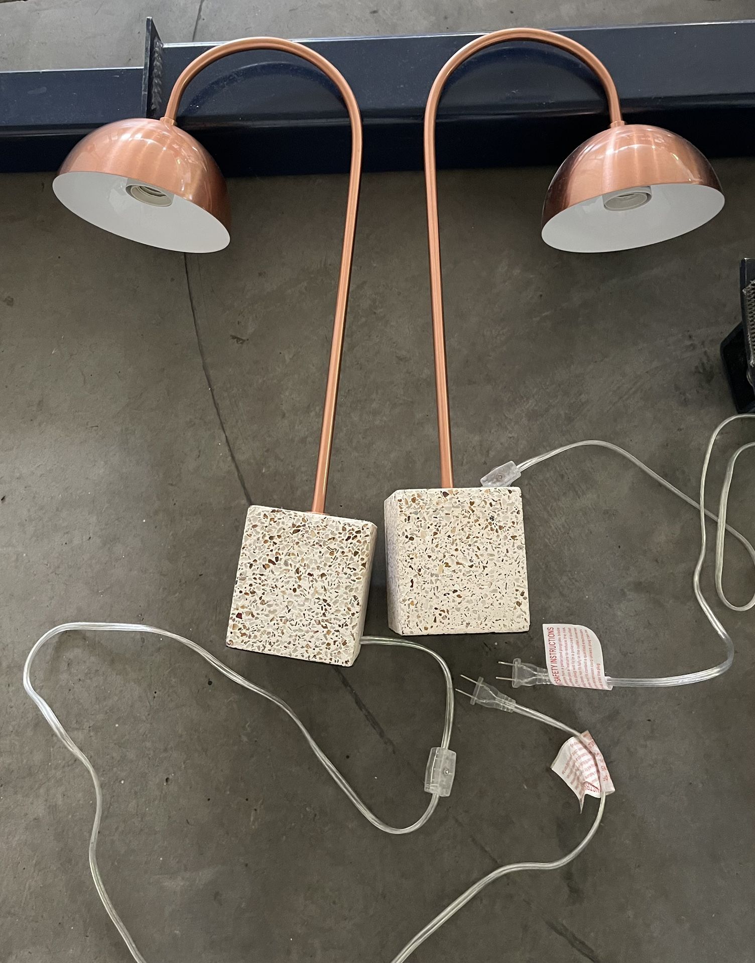 Two desk lamp