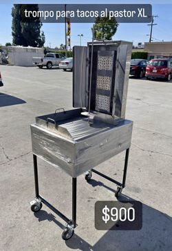 trompo para tacos al pastor de 12 piedras con plancha gruesa de fierro 20 × 24