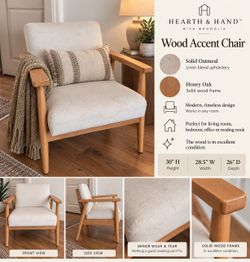 Hearth & Hand with Magnolia Wood Accent Chair