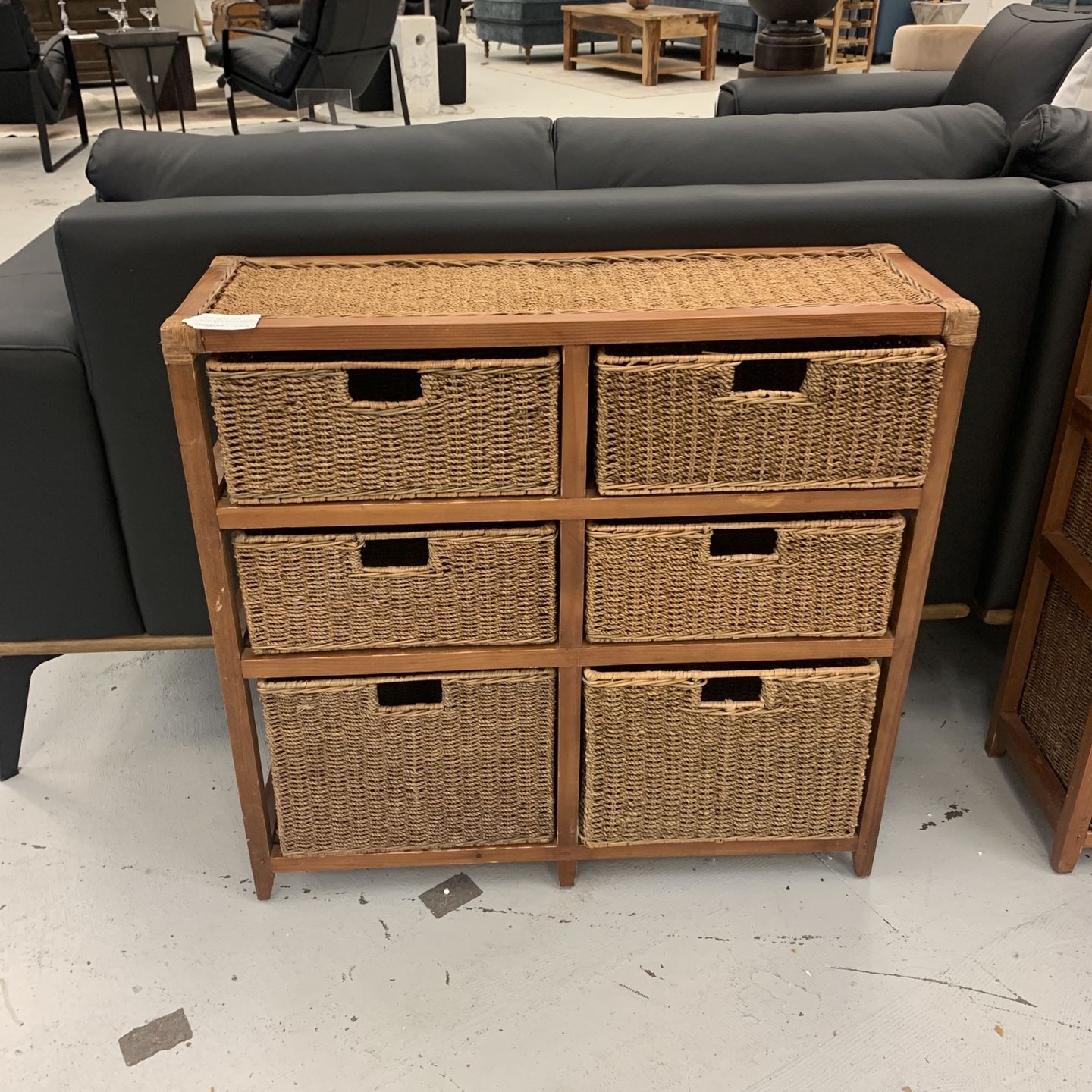 Rattan Style Storage Bins