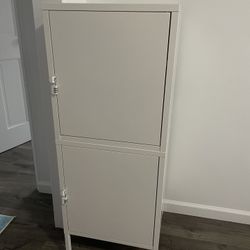 HÄLLAN storage combination with doors, white, 45x47x142