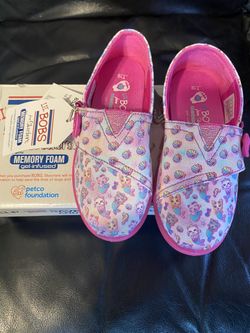Girl Bobs Memory Foam Skechers Size 10