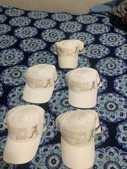 Nike Alabama Crimson Tide 2020 NCAA National Champions Champs Hat White Gold