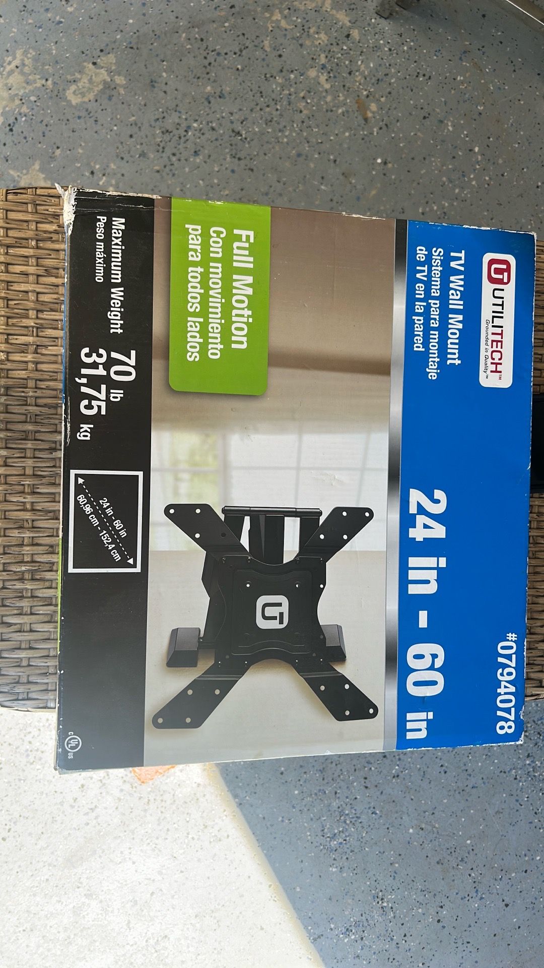 Untiltech 24 to 60 inch TV full motion mount