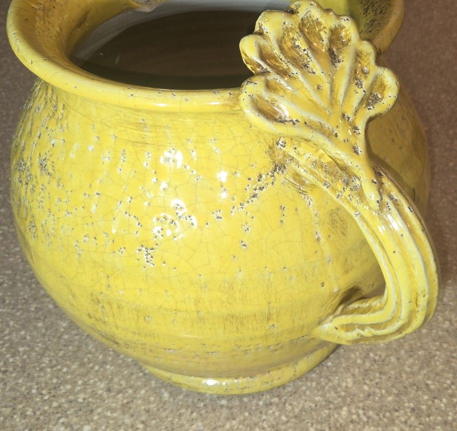 French Antique Confit Terra Cotta Glazed Pot
