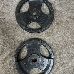 Vintage Olympic Keys 45lb Plates