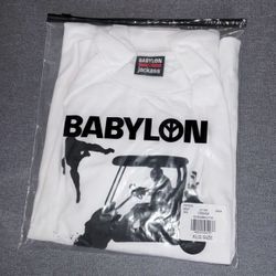 Babylon x Jackass NEW T Shirt - White Golf Cart - Extra Large