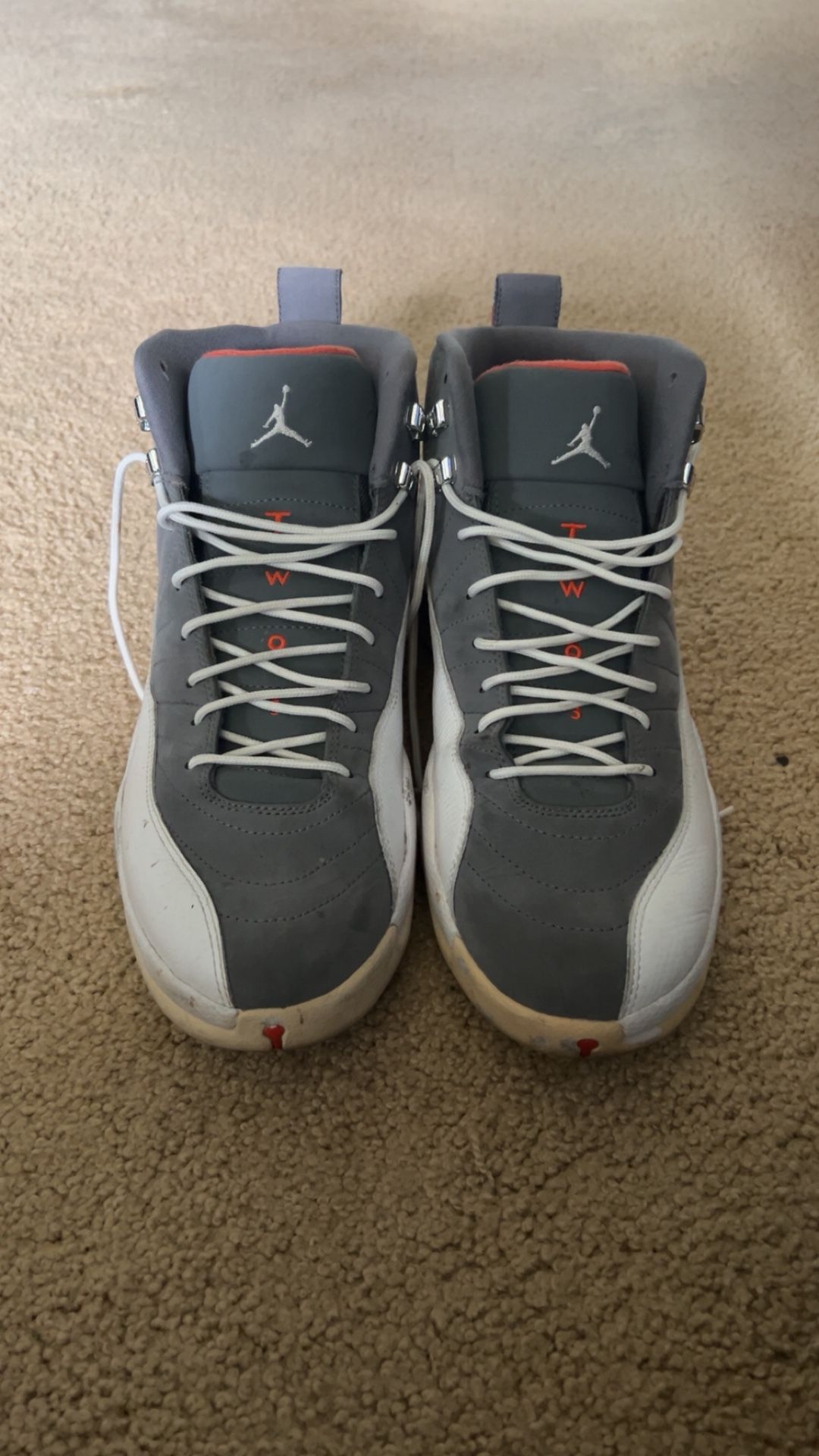 Air Jordan 12 Retro "Cool Grey" sneakers (size 12)