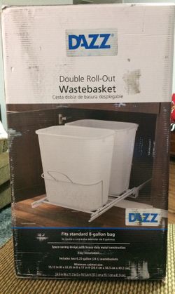 DAZZ double roll-out wastebaskets