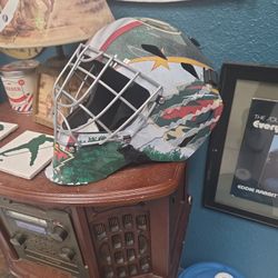 Mn Wild Goalie Helmet 