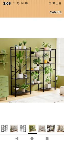 Triple 4 Tier Book Shelf, Modern Bookcase Shelf, Freestanding Large Display Shelves for Living Room/Office/Garage, Stable Large Bookshelf with Storage