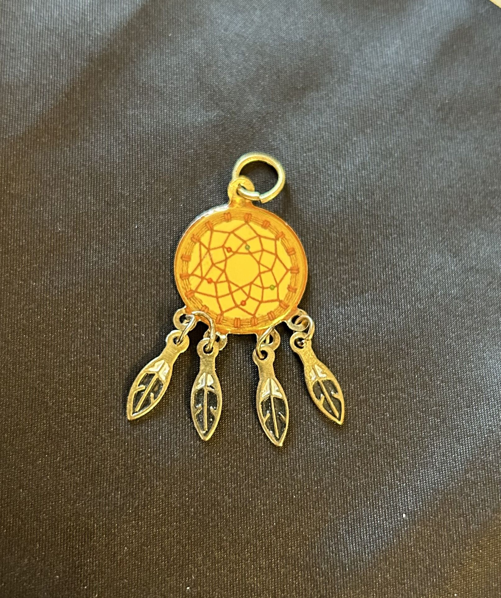 Vintage Dreamcatcher Gold/Silver Tone Charm