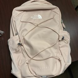 Off White Pink Northface Backpack