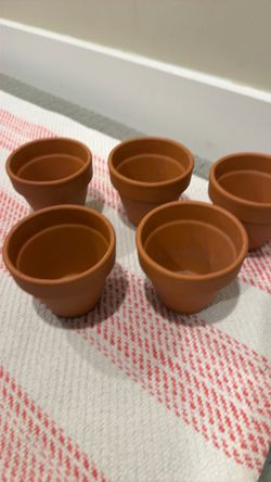 Mini terracotta pots