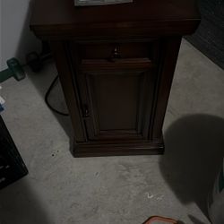 Chair Side Table With Power