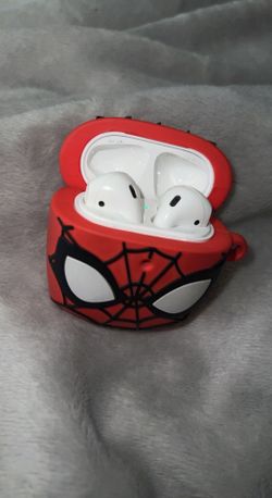 Apple AirPods with Spider-Man Case