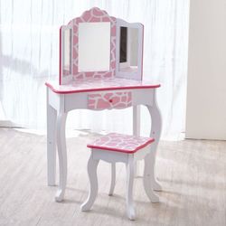 Giraffe Print Vanity
