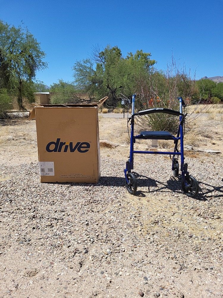 Rollator Wheelchair / Walker. Blue Slighty Used