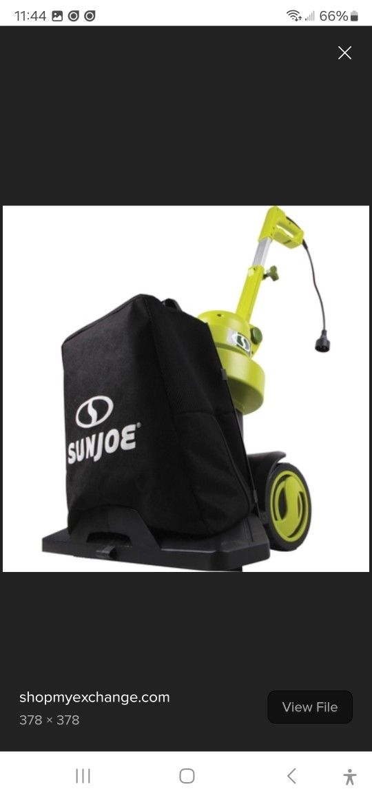 SunJoe SBJ803 3-in-1 Walk Behind Outdoor Vacuum/Blower/Mulcher Open Box