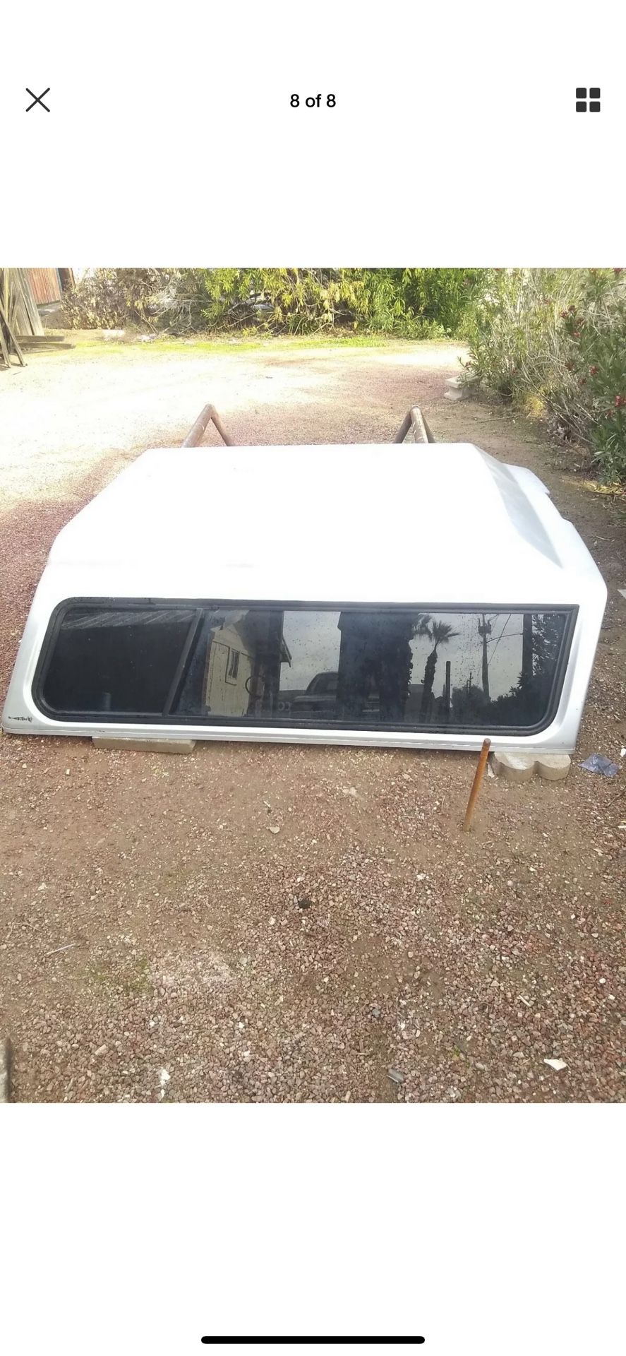 Century camper shell silver