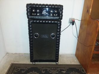 1968 Kustom 100 tuck & roll bass amp amplifier & cabinet