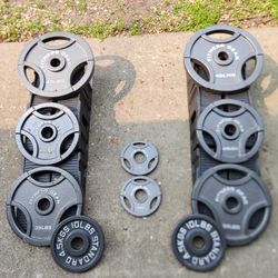 240lb Fitness Gear Olympic Weight Plate Set 