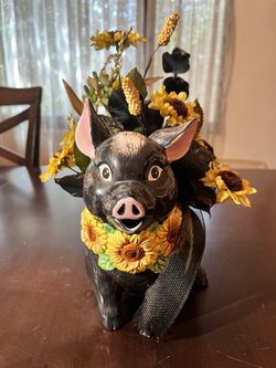 🌻Sunflower Pig Pitcher