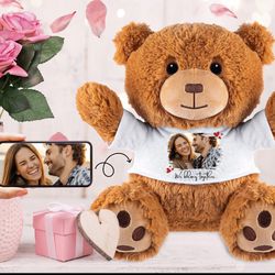 Custom Valentines 💘 Teddy Bear 🧸 With Picture 