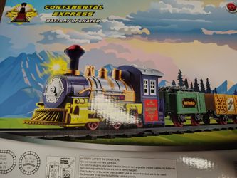 Continental Express toy train set.