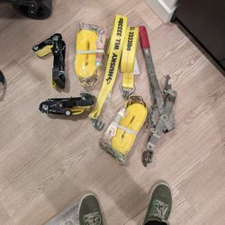 Tow straps and comealong