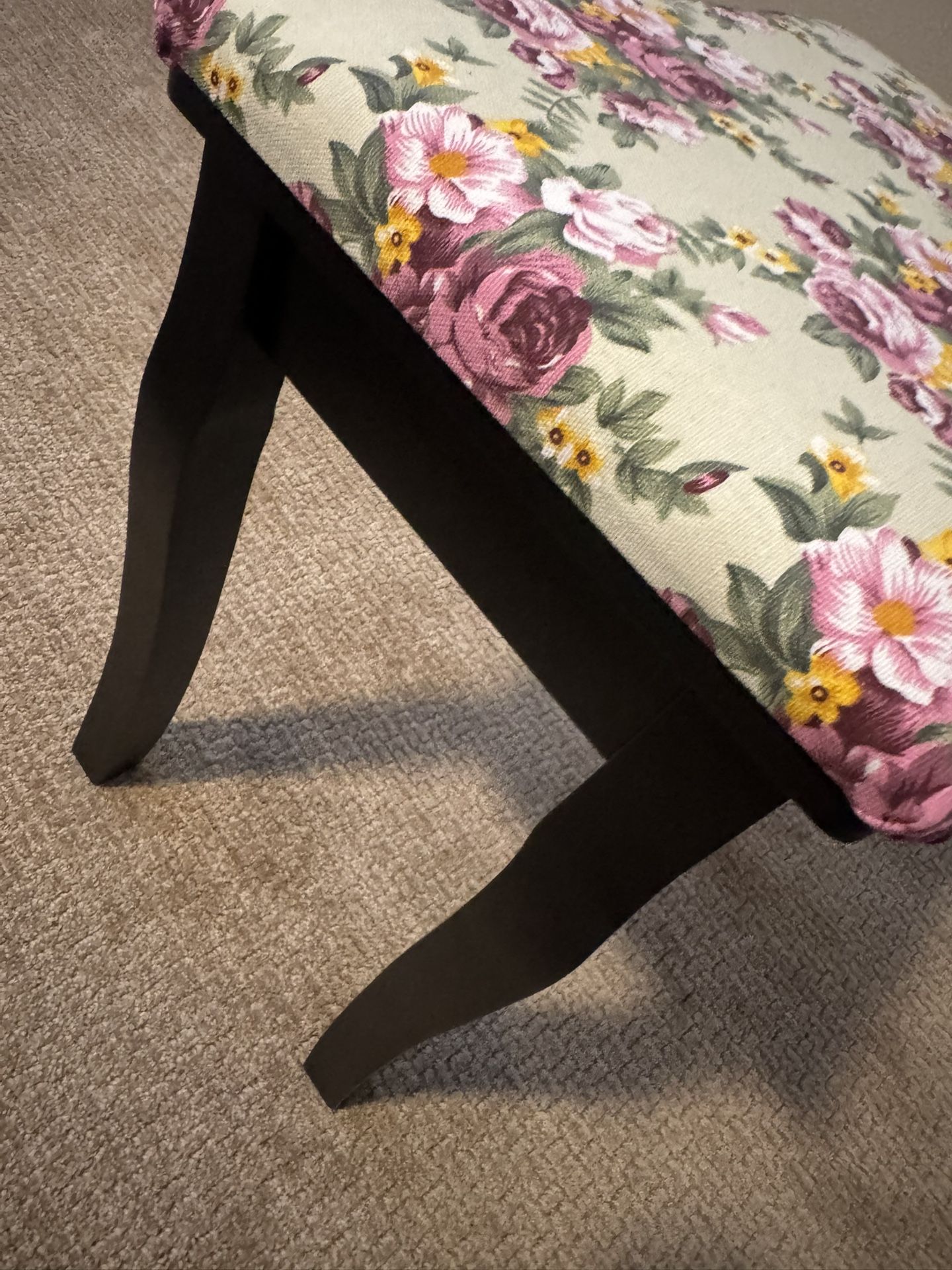 Floral Stool Chair 
