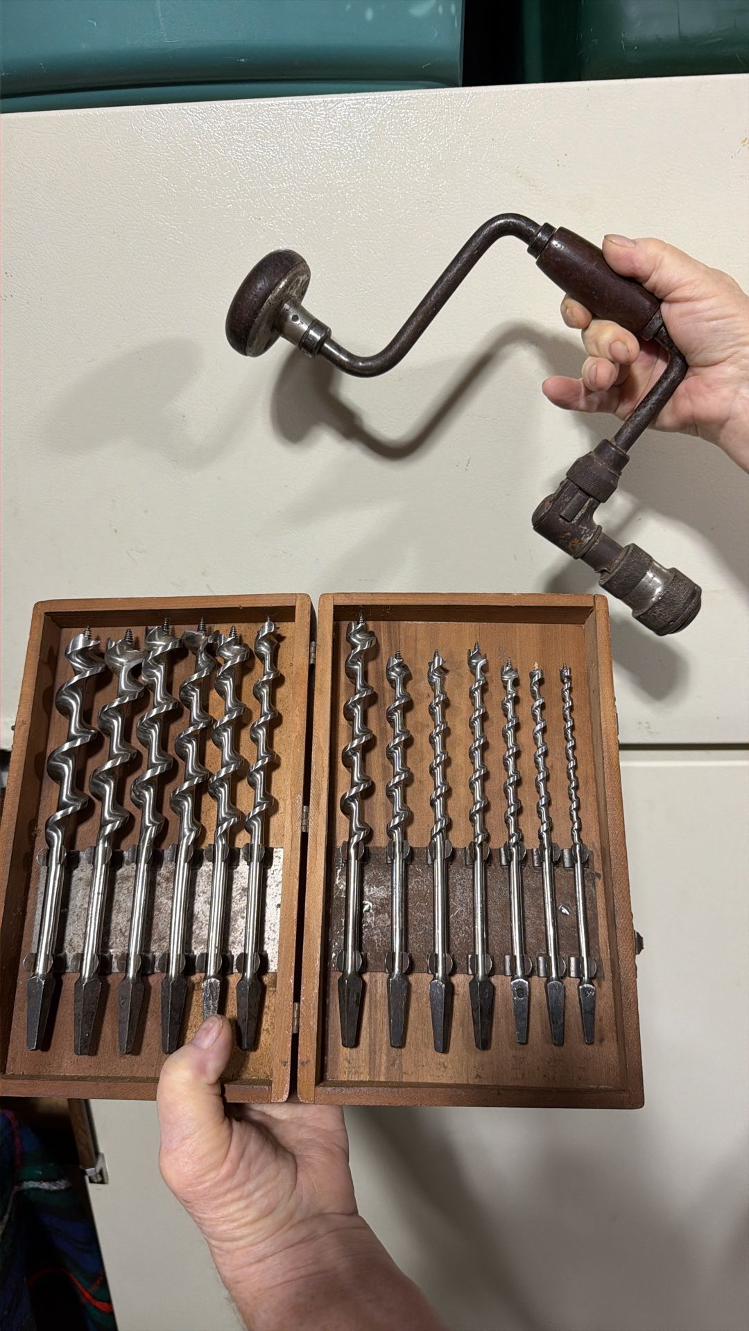 vintage Irwin auger drill bit set