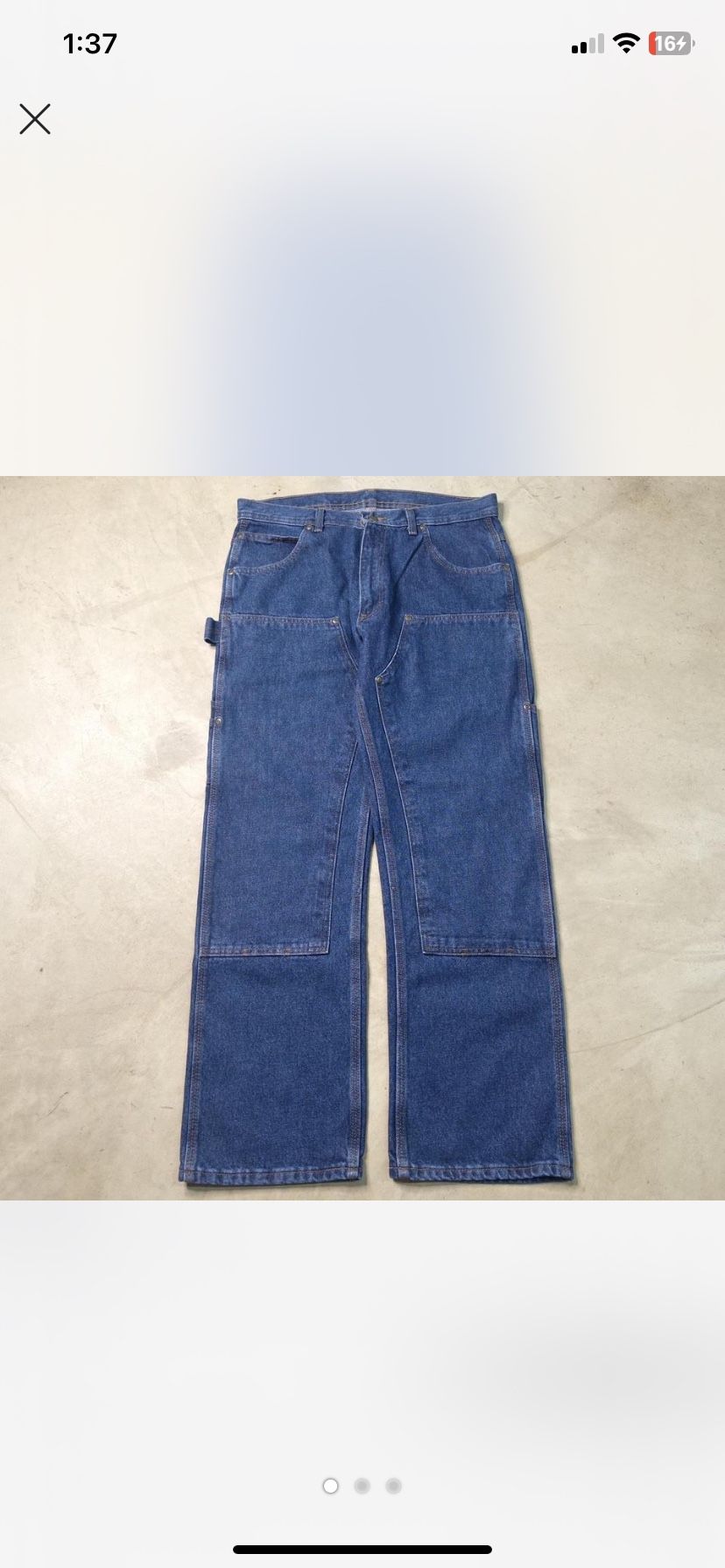 Vintage Key Jeans Double Knee Pants