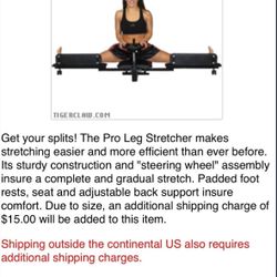 Tiger Claw Pro Leg Stretcher Martial Arts