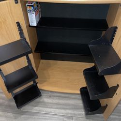 Wooden Storage Cabinet w/ Shelves