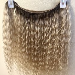 Blonde Curly 18in Hair Extensions