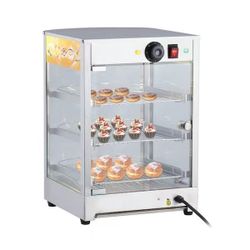 14 in 3-Tier Commercial Food Warmer Display Case with LED Lighting & Temperature Knob. $120
