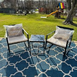 Bistro Set - Patio Set - Patio Furniture - Outdoors - Chair - Rocking - Set - Table