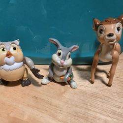 Vintage 1988 McDonalds Disney Bambi Figure Lot