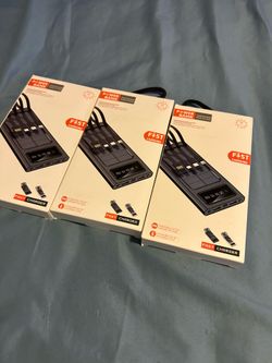 Solar power Banks with every power cord. $25 each or 2 for $40
