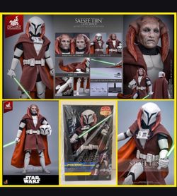 1/6 Hot Toys Saesee Tiin (Clone Armor) TMS168 Star Wars The Clone Wars Figure