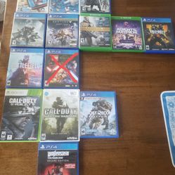 Xbox, Ps4 & Wii Games